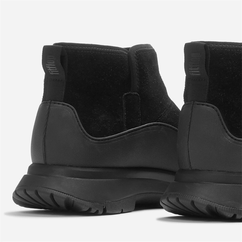 FitFlop Dame Neo D Hyker Warme Suède Instap Outdoor Mini Laarzen All Black - Billede 3