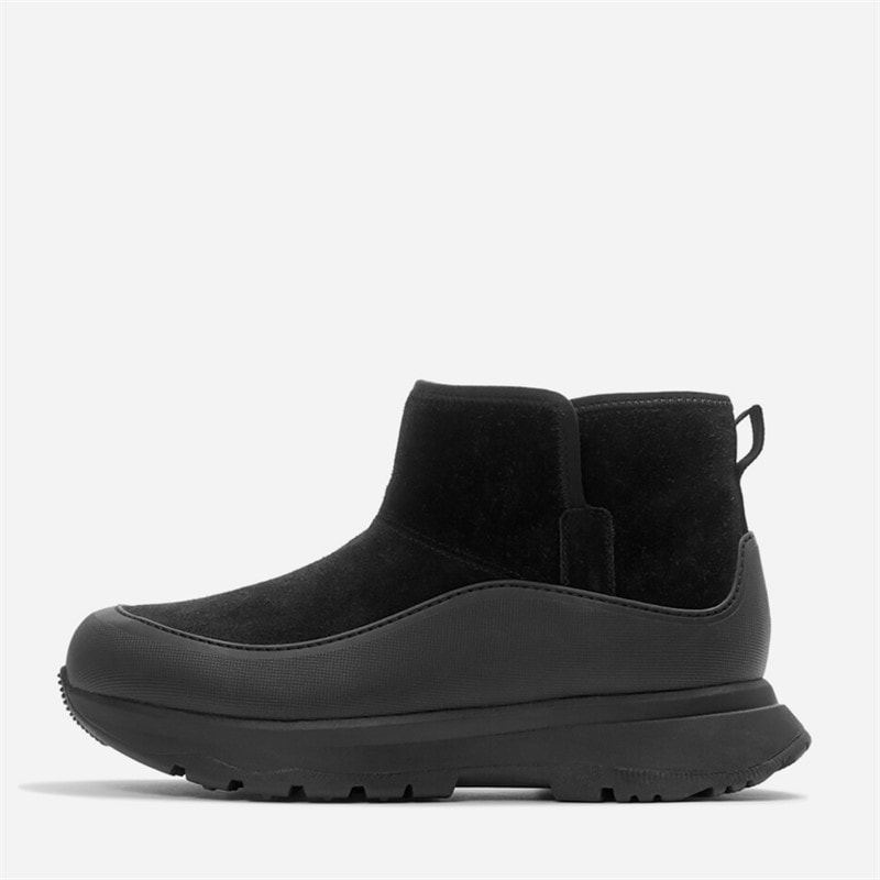 FitFlop Dame Neo D Hyker Warme Suède Instap Outdoor Mini Laarzen All Black - Billede 5
