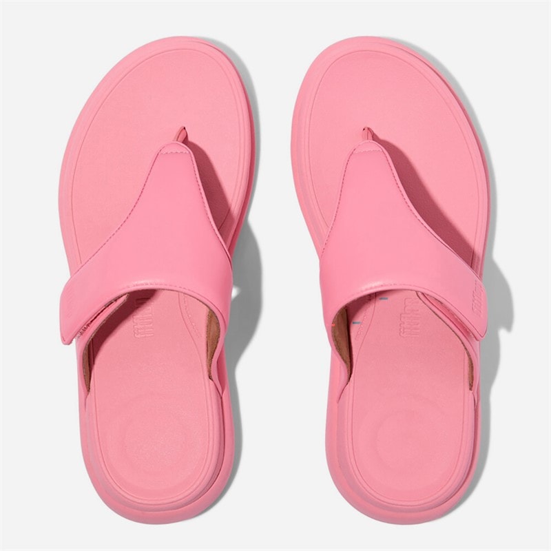 FitFlop Dame F-Mode Go Justerbar Flatform Tåspredere Sandaler Pink Perfect - Billede 3