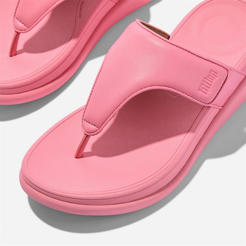 FitFlop Dame F-Mode Go Justerbar Flatform Tåspredere Sandaler Pink Perfect - Billede 4