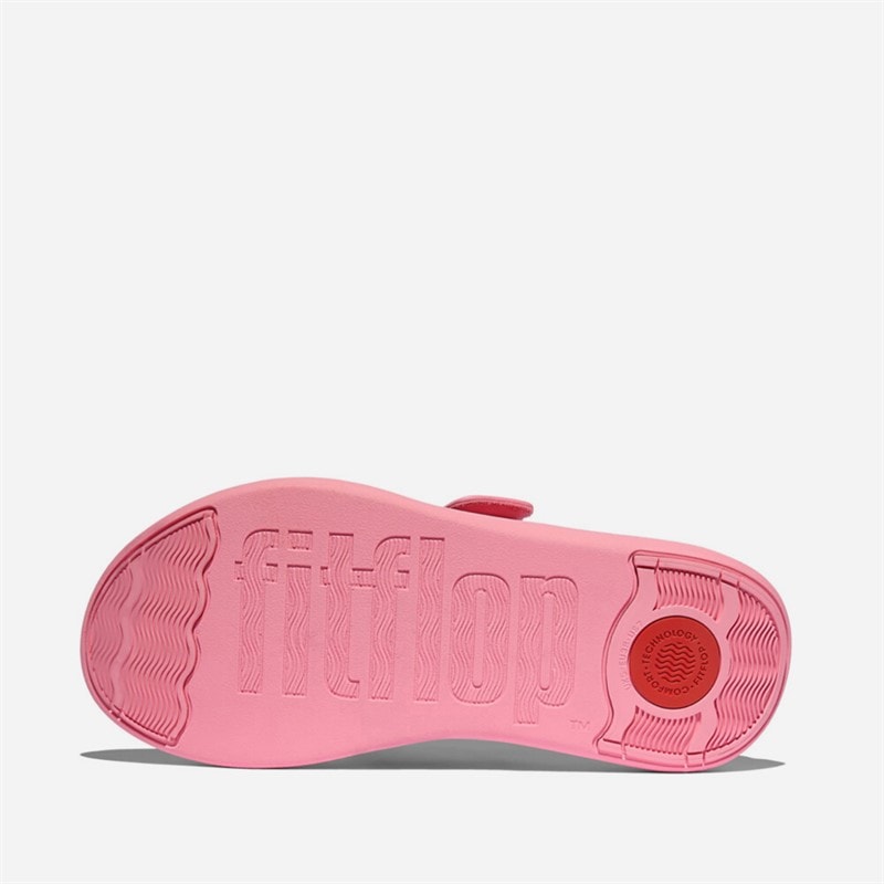 FitFlop Dame F-Mode Go Justerbar Flatform Tåspredere Sandaler Pink Perfect - Billede 5