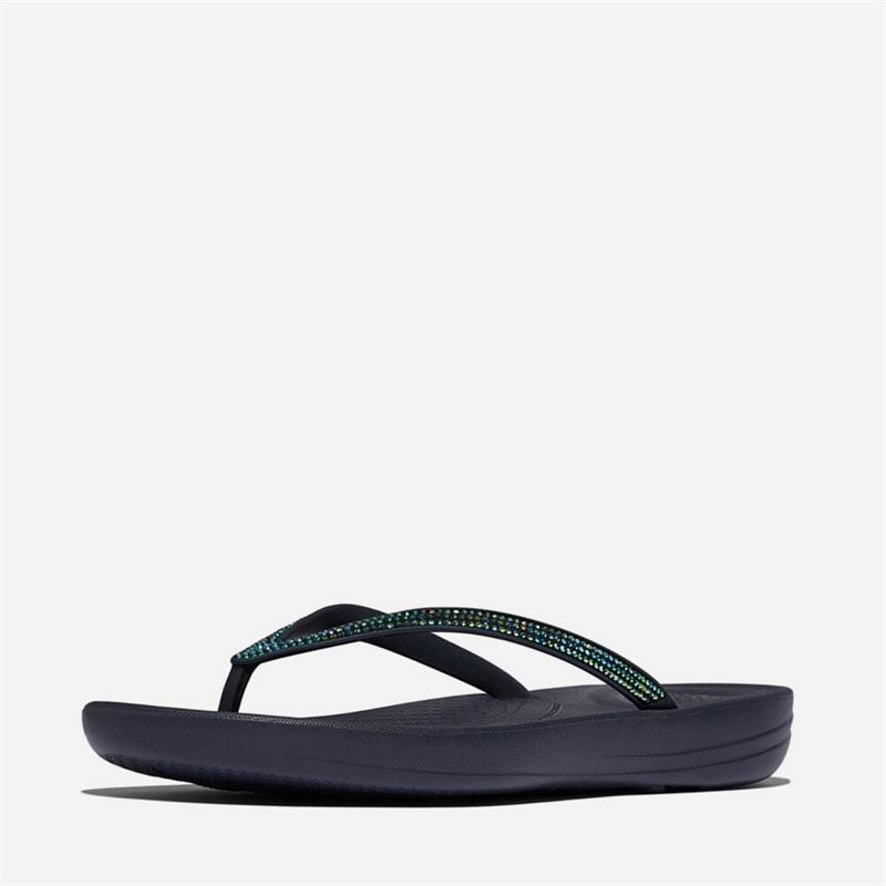 FitFlop Dame Iqushion Sparkle Flip Flops Midnight Navy