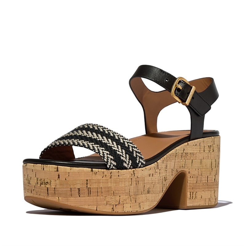 FitFlop Dame ankelrem platform sandaler Sort - Billede 2