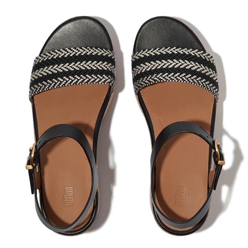 FitFlop Dame ankelrem platform sandaler Sort - Billede 3
