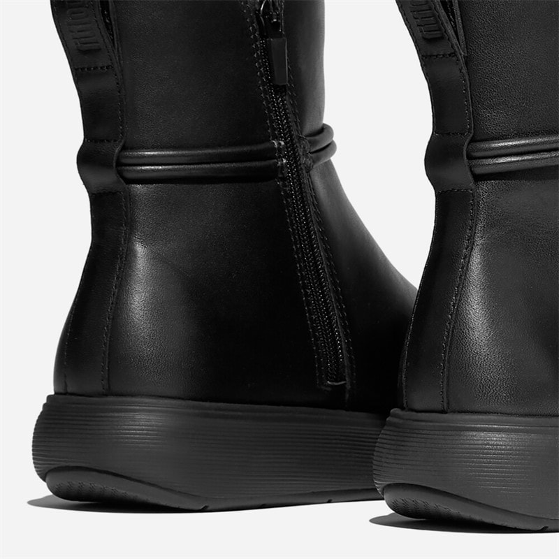 FitFlop Dame IQ Comff Korte støvler med frynser All Black - Billede 3