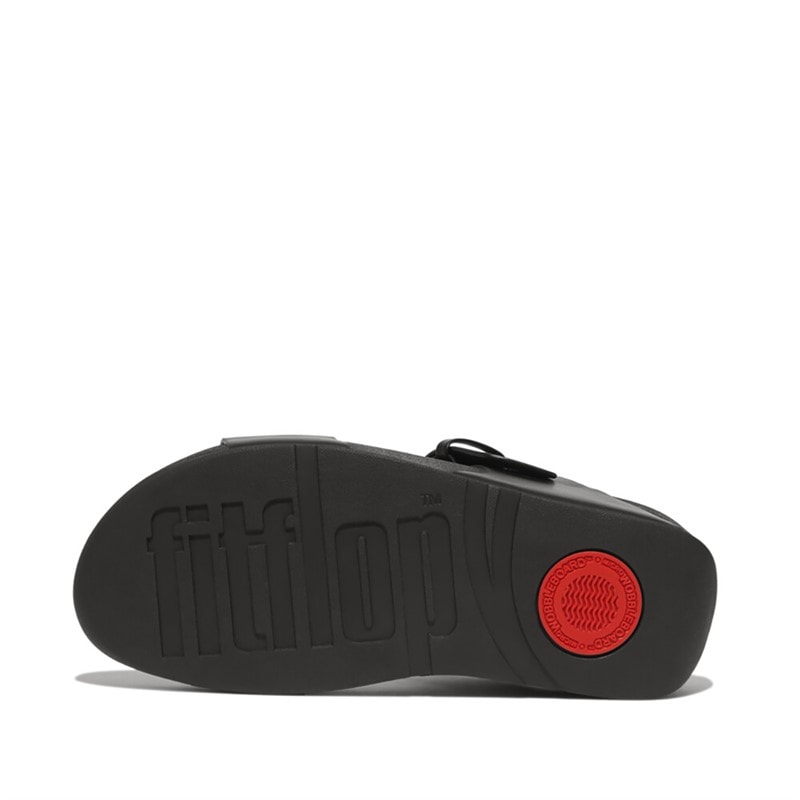 FitFlop Dame Lulu Læder Rygrem Sandaler Sort - Billede 5