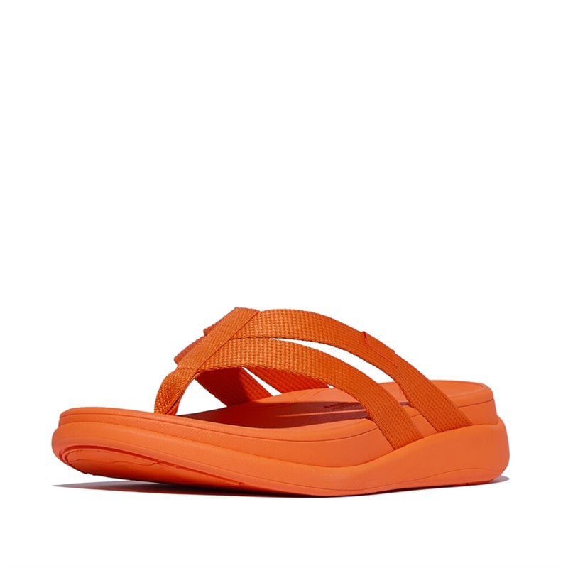 FitFlop Dame F-Mode Flatform Strop Sandaler Satsuma - Billede 2