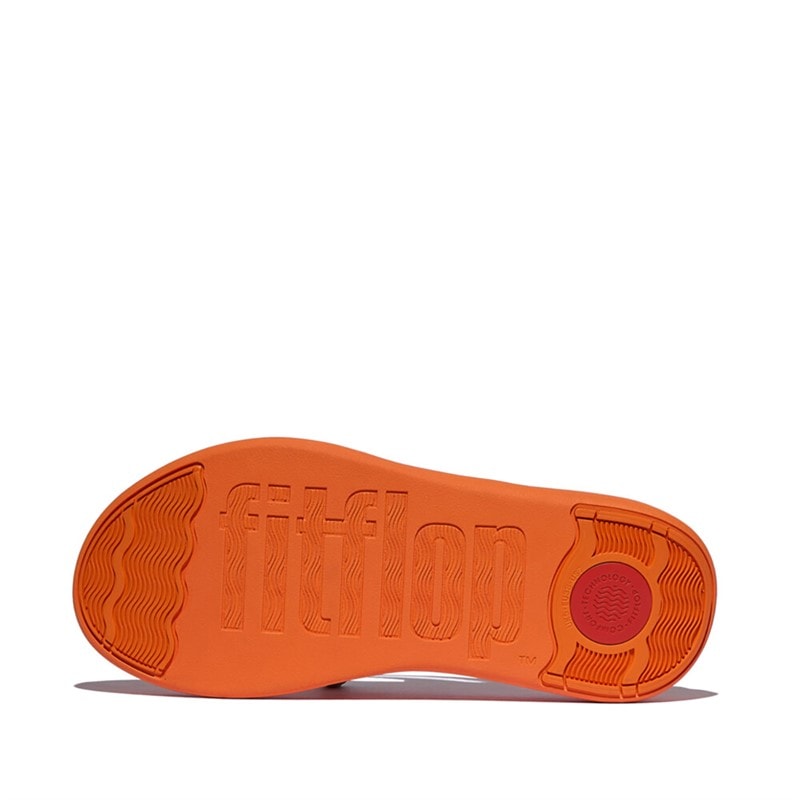 FitFlop Dame F-Mode Flatform Strop Sandaler Satsuma - Billede 5