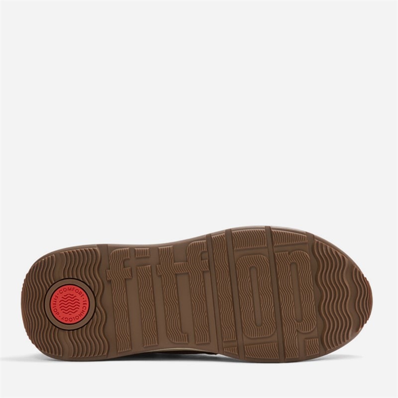 FitFlop Dame F-Mode Teddy krave Snøre støvletter Desert Tan - Billede 2