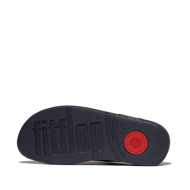FitFlop Dame Lulu Multi Tonal Glitter Tå Rem Sandaler Midnight Navy Mix - Billede 5