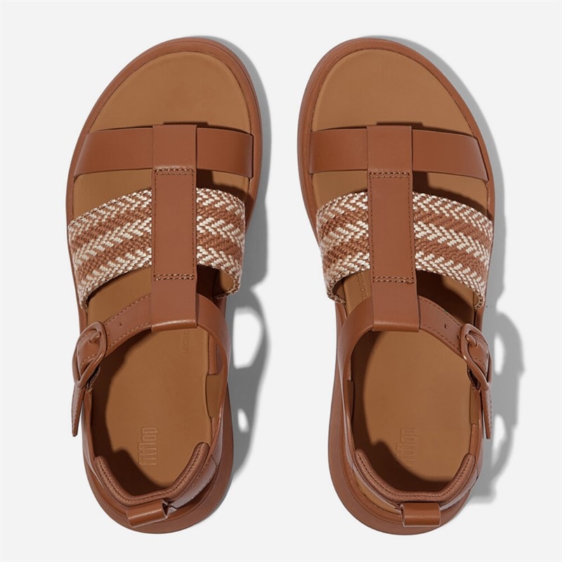 FitFlop Dame F-Mode fisker sandaler Deep Tan/Paris Beige - Billede 3