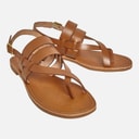 GEOX Dame Maddalusia Flade Sandaler Camel