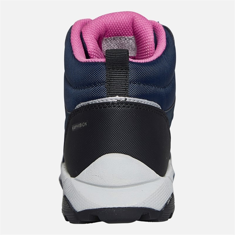 GEOX Junior Piger Magnetar Ankelstøvler Navy/Violet - Billede 3