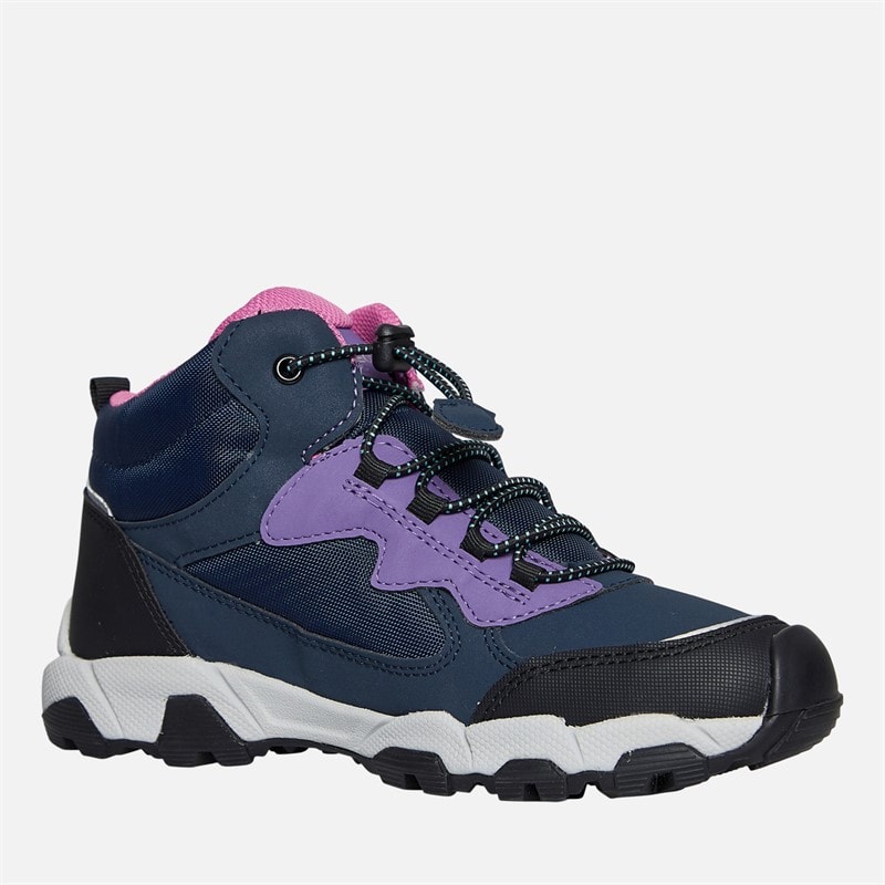 GEOX Junior Piger Magnetar Ankelstøvler Navy/Violet - Billede 5