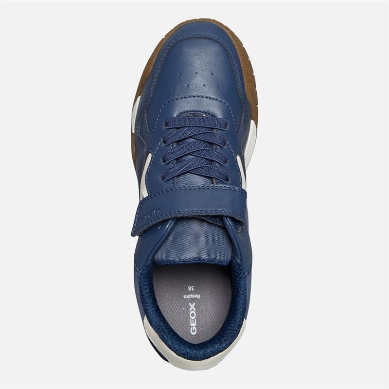 GEOX Junior Drenge Rann træningssko navy/lys elfenben Navy/Lt Ivory - Billede 4