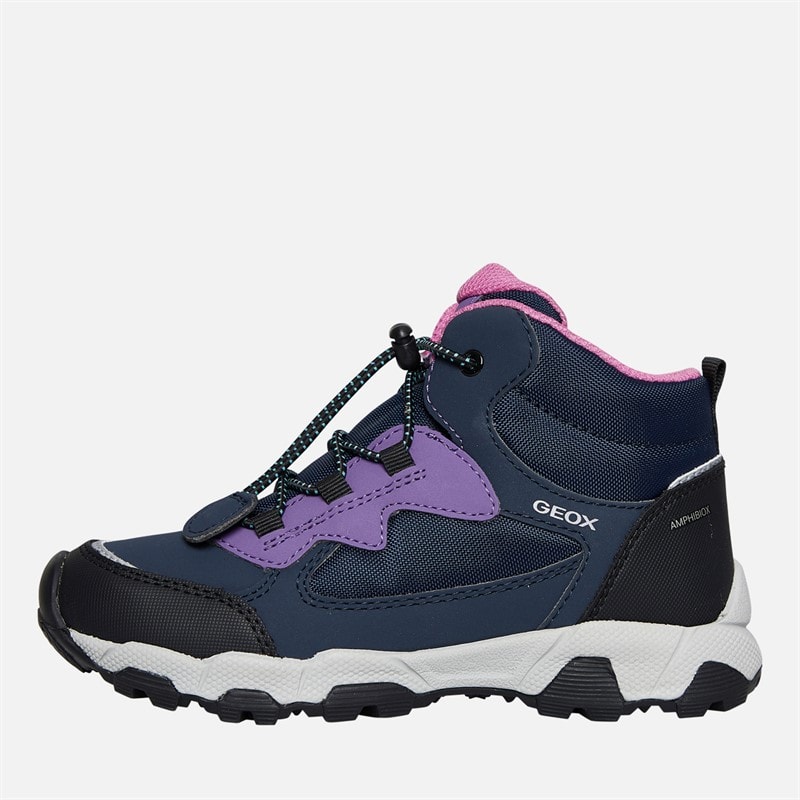 GEOX Piger Magnetar Ankelstøvler Navy/Violet