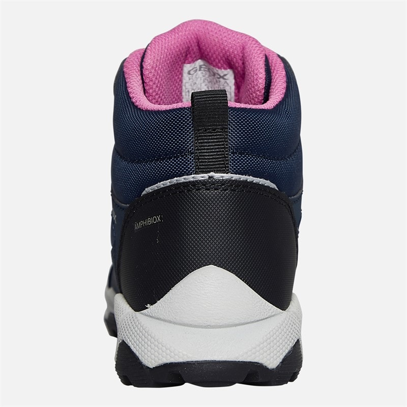 GEOX Piger Magnetar Ankelstøvler Navy/Violet - Billede 3