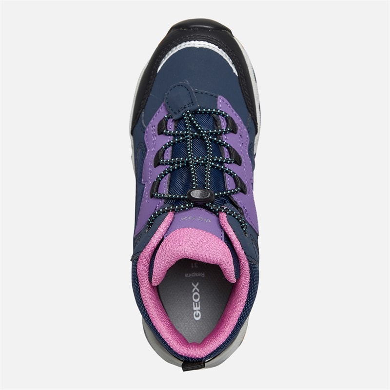 GEOX Piger Magnetar Ankelstøvler Navy/Violet - Billede 4