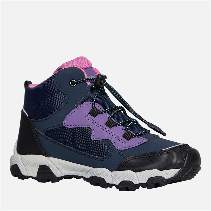 GEOX Piger Magnetar Ankelstøvler Navy/Violet - Billede 5