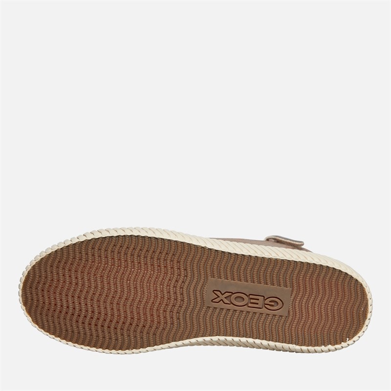 GEOX Junior Piger Mirroless Lyn Høj Top Træningssko Dark Beige - Billede 2