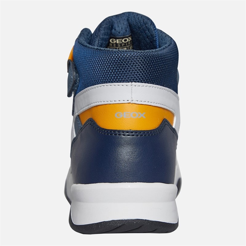 GEOX Junior Drenge Perth høj top sneakers Avio/Grå - Billede 3