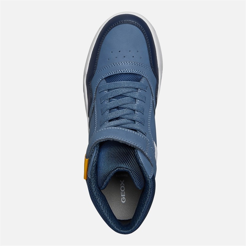 GEOX Junior Drenge Perth høj top sneakers Avio/Grå - Billede 4