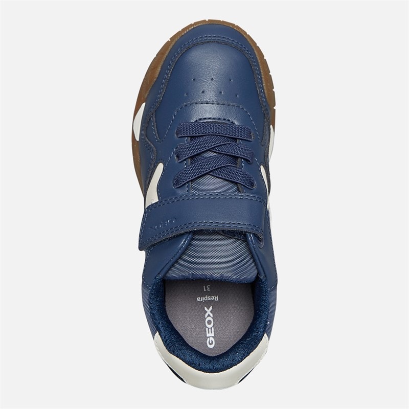 GEOX Drenge Rann Træningssko Navy/Lys Elfenben Navy/Lt Ivory - Billede 4