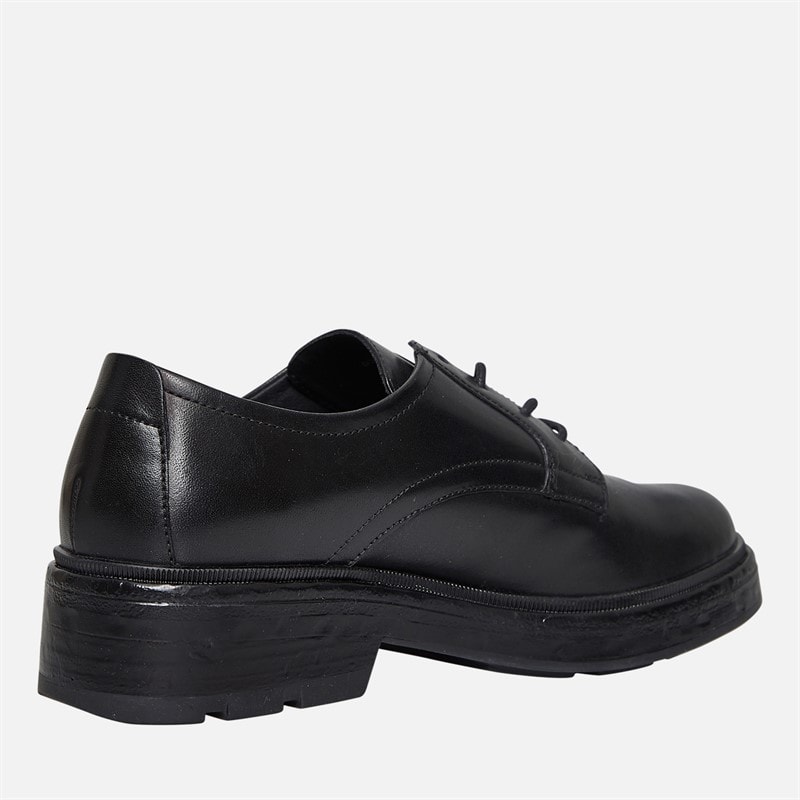 GEOX Dame Swelen Chunky Oxford Sko Sort - Billede 5