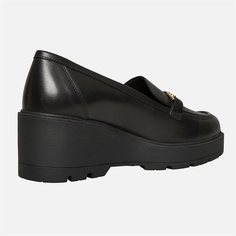 GEOX Dame Mierelle Kilehæls Loafers Sort - Billede 4