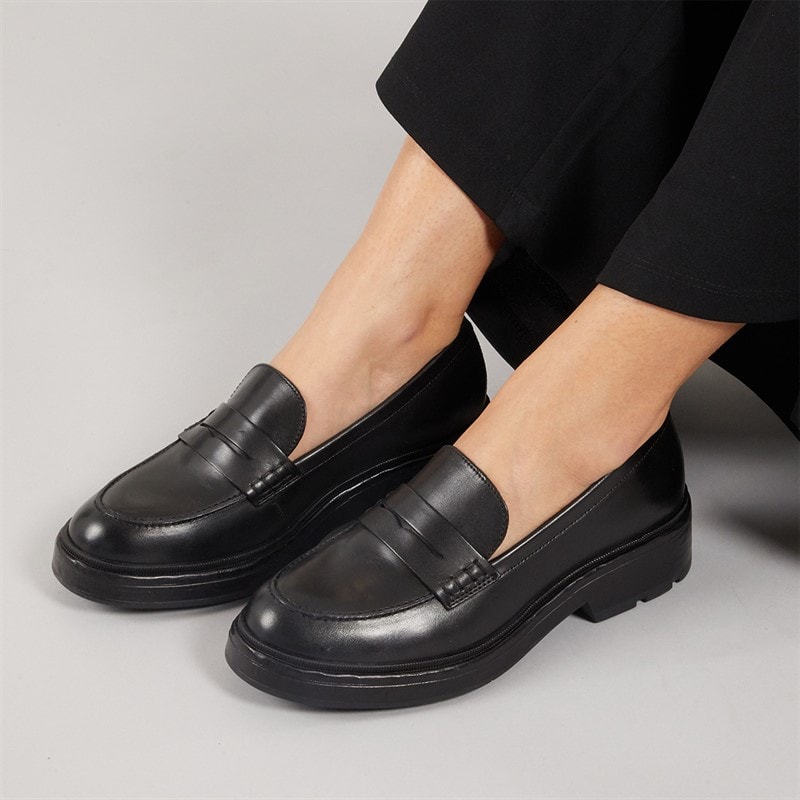 GEOX Dame Swelen Chunky Loafers Sort