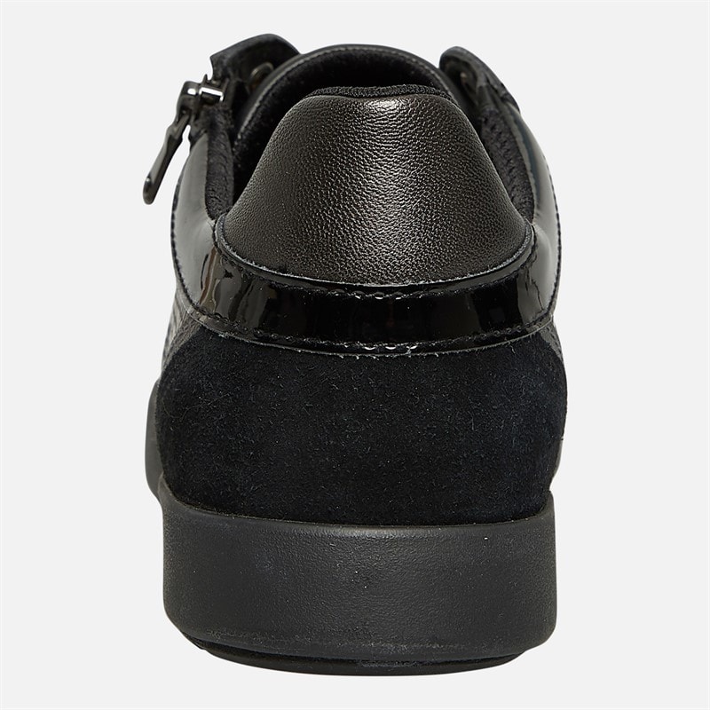 GEOX Dame Blomie Zip Sneakers Sort - Billede 3