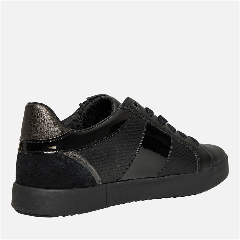GEOX Dame Blomie Zip Sneakers Sort - Billede 5