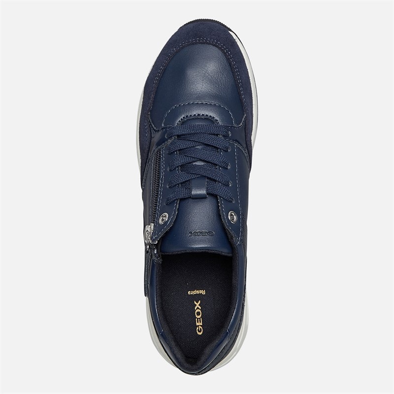 GEOX Dame Bulmya Lynlås Sko Navy - Billede 4