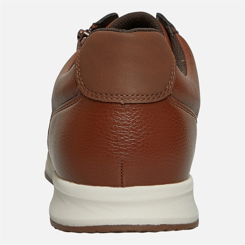 GEOX Herre Avery Zip Sneakers Brun - Billede 3