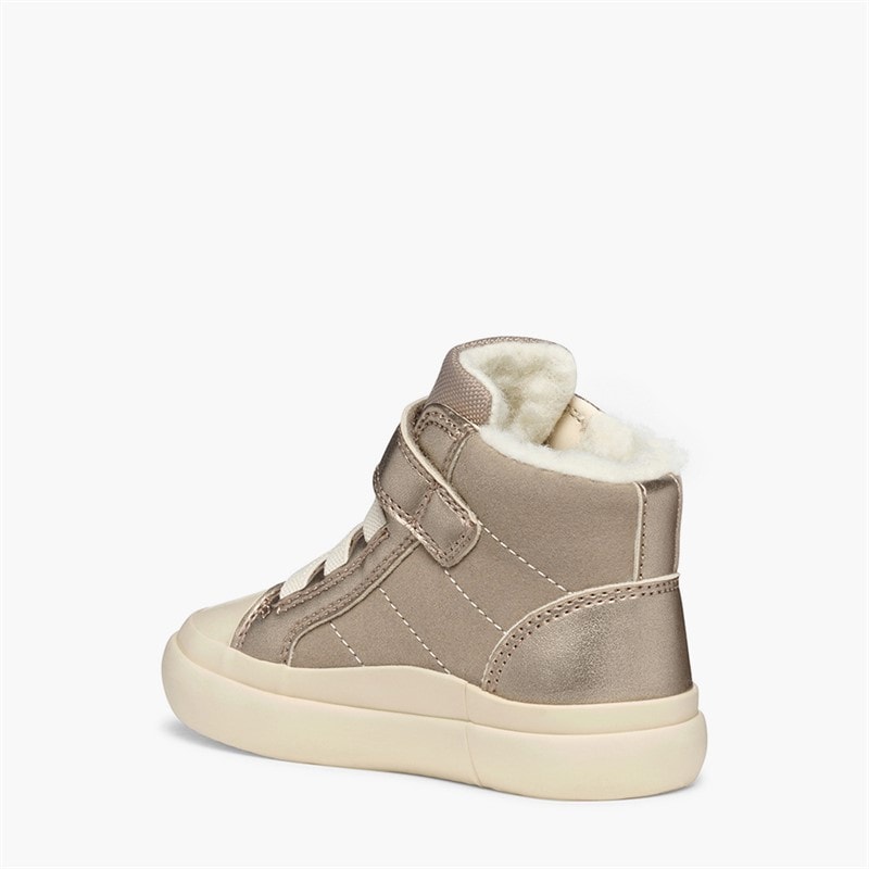 GEOX Baby Piger Gisli High Top Sneakers Mørk beige - Billede 3