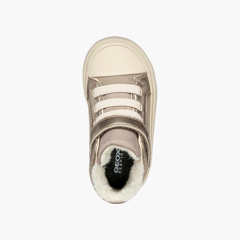 GEOX Baby Piger Gisli High Top Sneakers Mørk beige - Billede 4