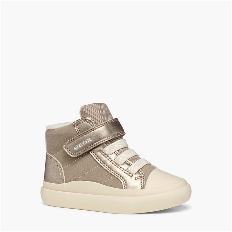 GEOX Baby Piger Gisli High Top Sneakers Mørk beige - Billede 5