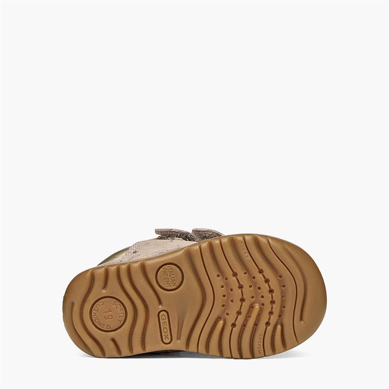 GEOX Baby Piger Macchia Velcro Træningssko Mørk beige - Billede 2