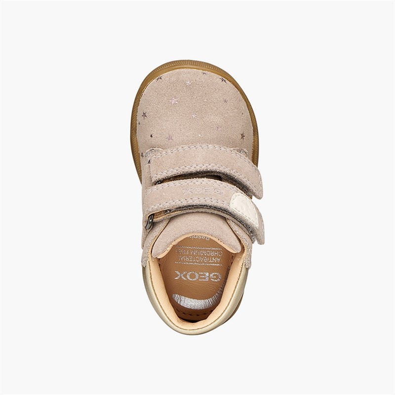 GEOX Baby Piger Macchia Velcro Træningssko Mørk beige - Billede 4