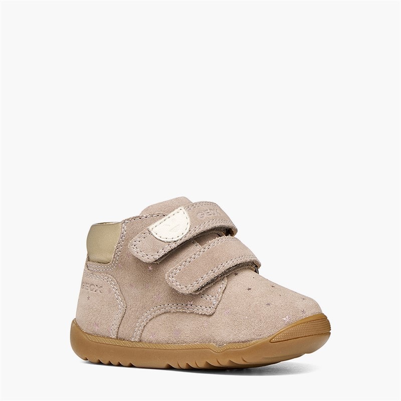 GEOX Baby Piger Macchia Velcro Træningssko Mørk beige - Billede 5