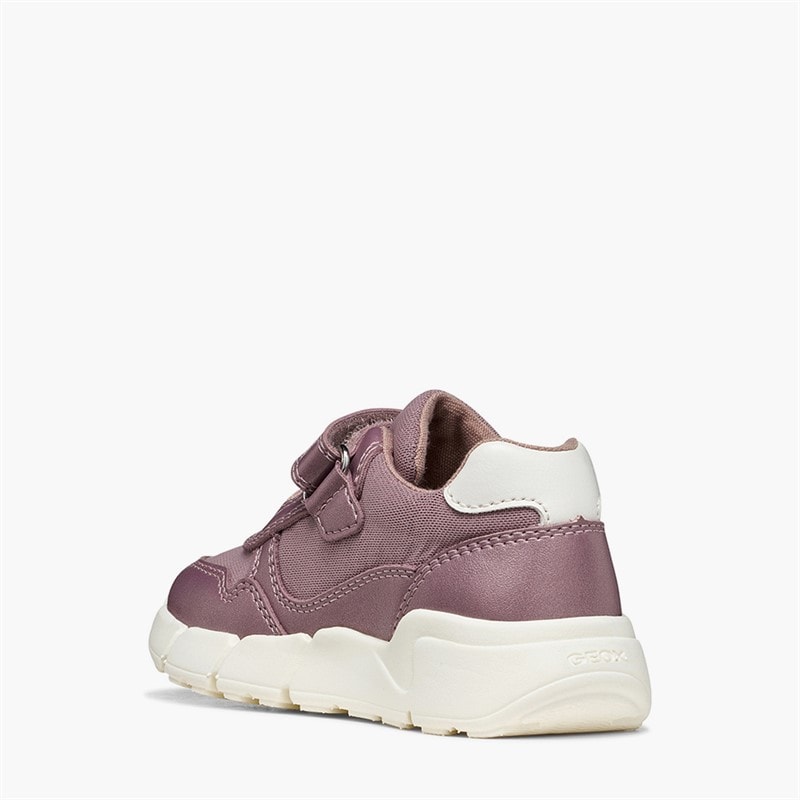 GEOX Baby Piger Flextyper Velcro Sneakers Mørk pink/Sølv - Billede 3