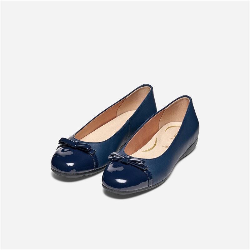 GEOX Dame Annytah Ballerina Sko Navy - Billede 3