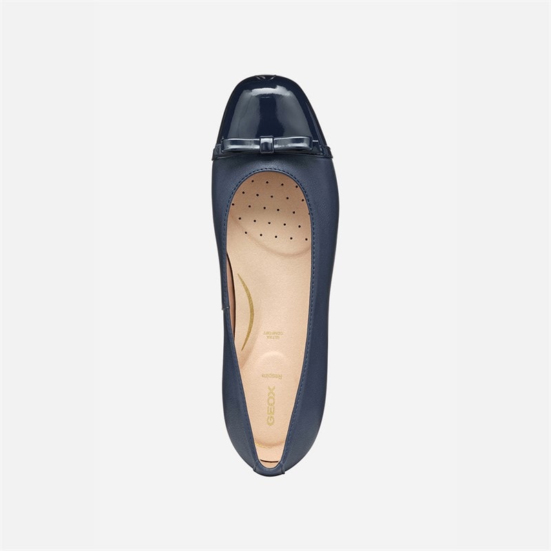 GEOX Dame Annytah Ballerina Sko Navy - Billede 4