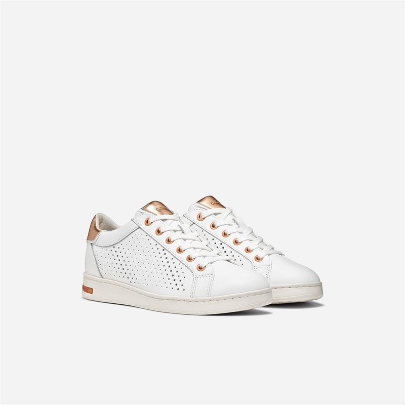 GEOX Dame Jaysen Træningssko Hvid/Peach - Billede 3
