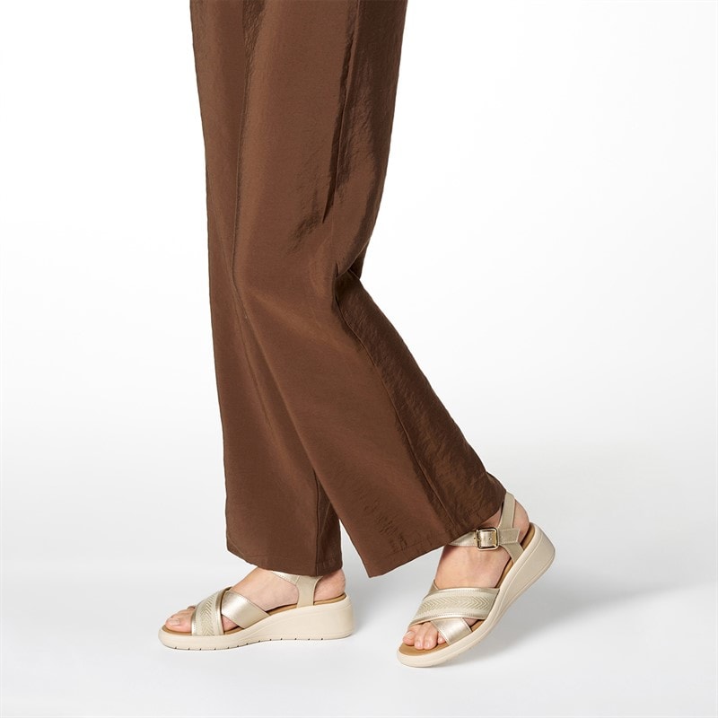 GEOX Dame Melciona Sandaler Lyse Guld/Papyrus Lt Gold/Papyrus - Billede 2