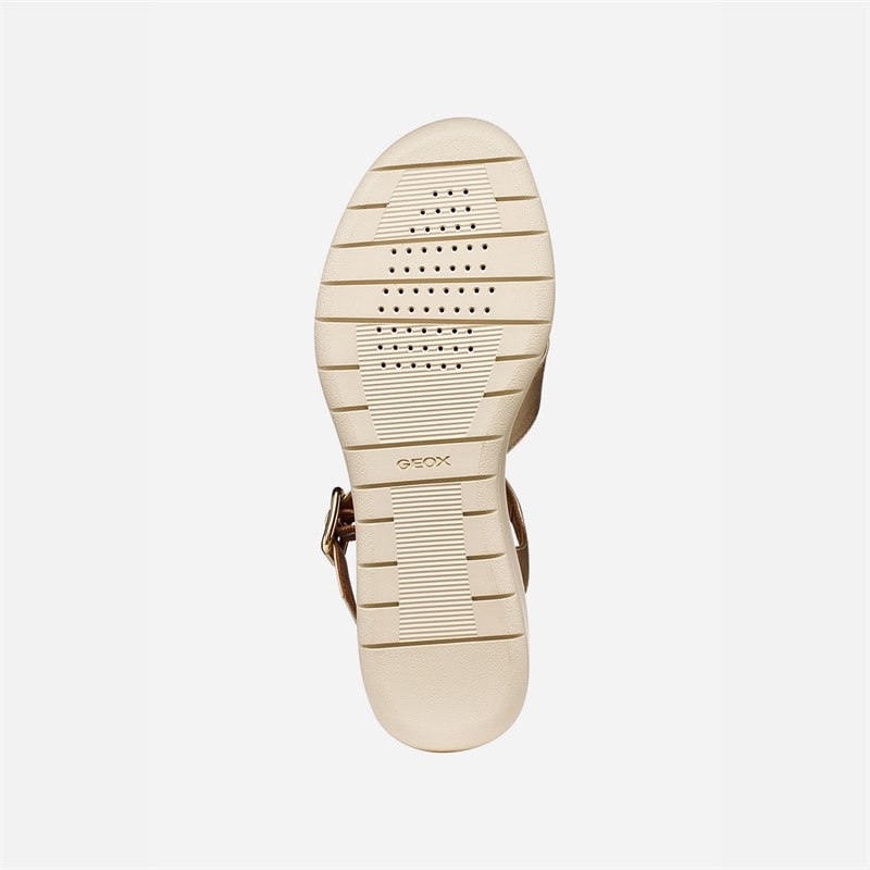 GEOX Dame Melciona Sandaler Lyse Guld/Papyrus Lt Gold/Papyrus - Billede 5