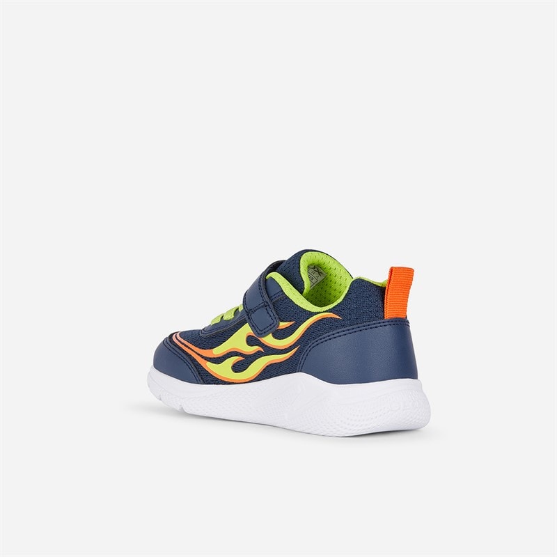 GEOX Små Drenge Sprintye træningssko Navy/Lime - Billede 3