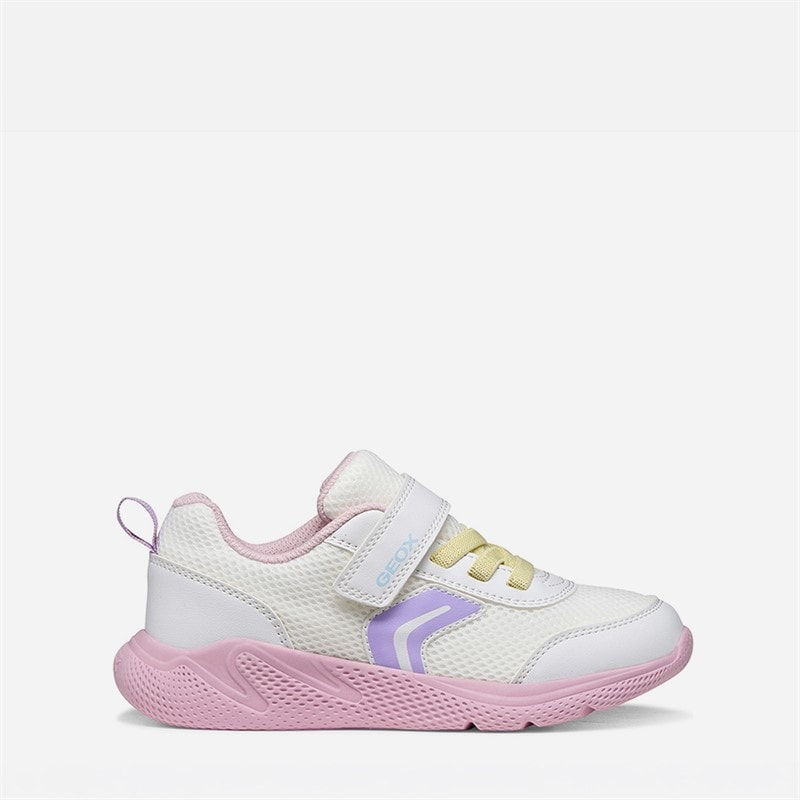 GEOX Junior Piger Sprintye Træningssko Hvid/Pink