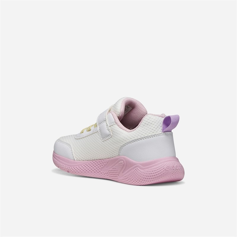 GEOX Junior Piger Sprintye Træningssko Hvid/Pink - Billede 3