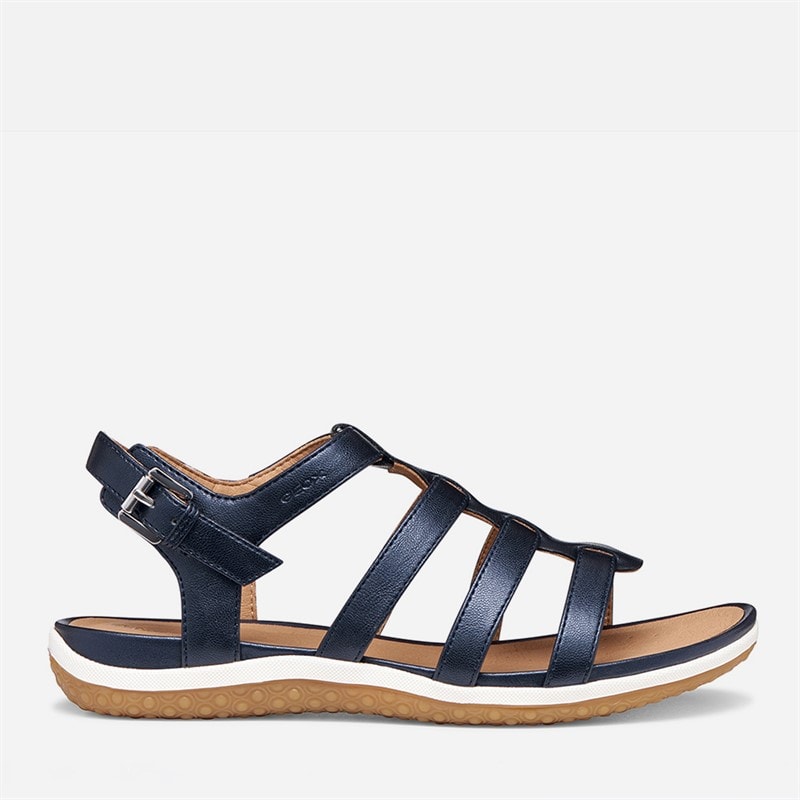 GEOX Dame Vega Fisker Sandaler Mørke Jeans Dk Jeans